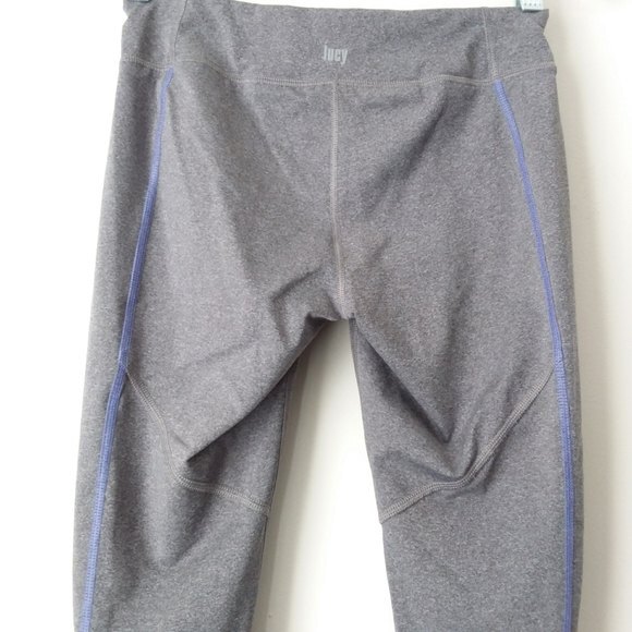 Lucy Tech Leggings Gray Lavender Athletic Active Loungewear Reflective XS - Picture 9 of 13